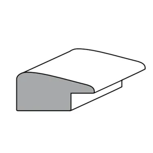 CORNICE PER QUADRI IN AJOUS LACC.BIANCO MM.40X20X2400 interno mm 10x6 (6 PZ)