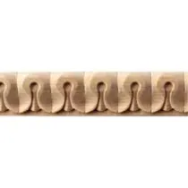 CORNICE SCOLPITA IN FAGGIO GREZZO MM.17x11x2440 (20 PZ)