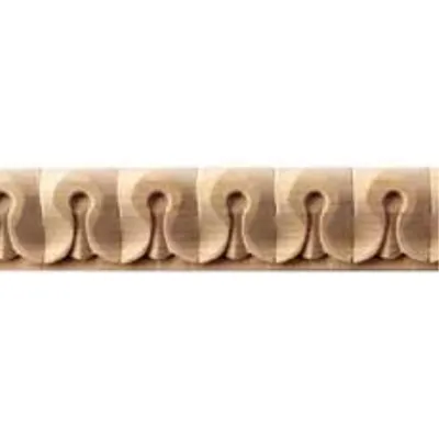 CORNICE SCOLPITA IN FAGGIO GREZZO MM.17x11x2440 (20 PZ)