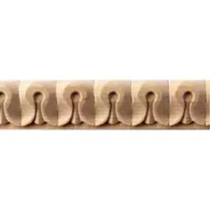 CORNICE SCOLPITA IN FAGGIO GREZZO MM.17x11x2440 (20 PZ)