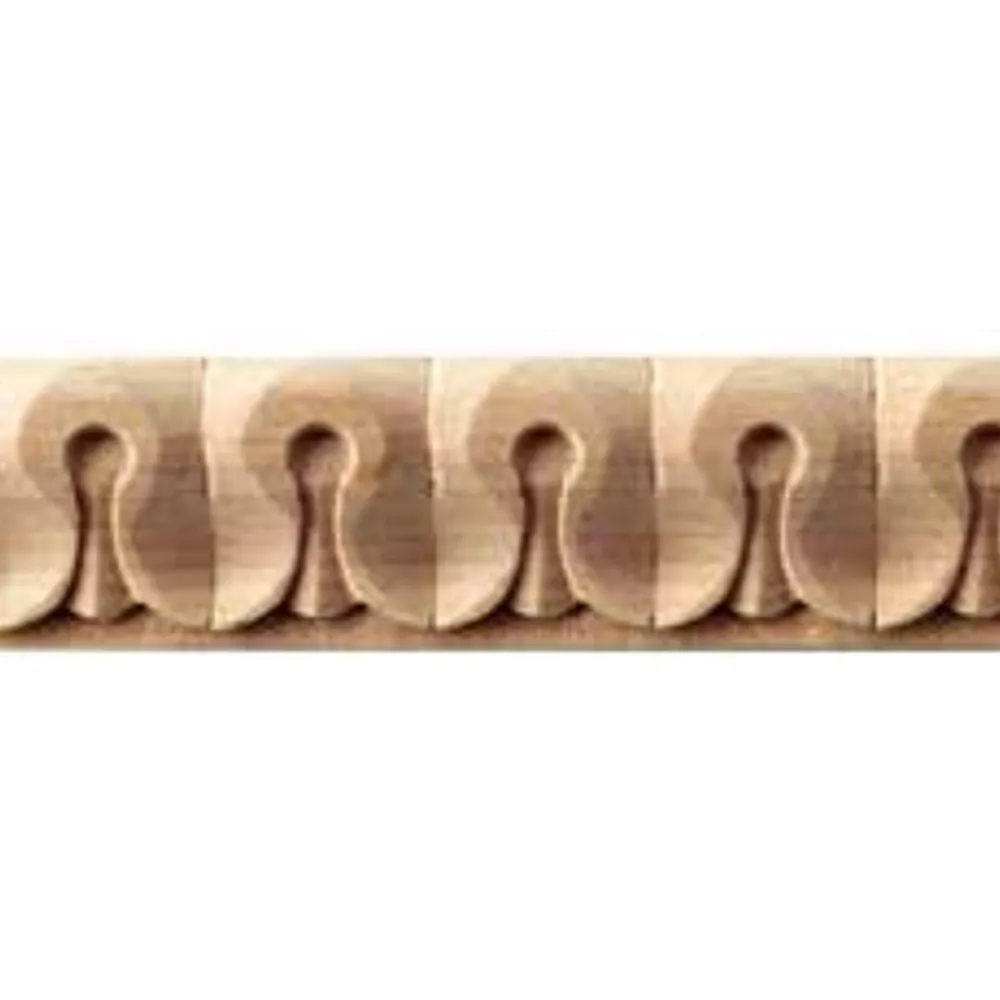 CORNICE SCOLPITA IN FAGGIO GREZZO MM.23x13x2440 (20 PZ)