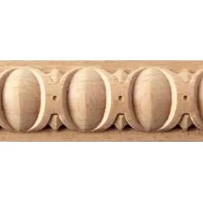 CORNICE SCOLPITA IN FAGGIO GREZZO MM.32x11x2440 (20 PZ)