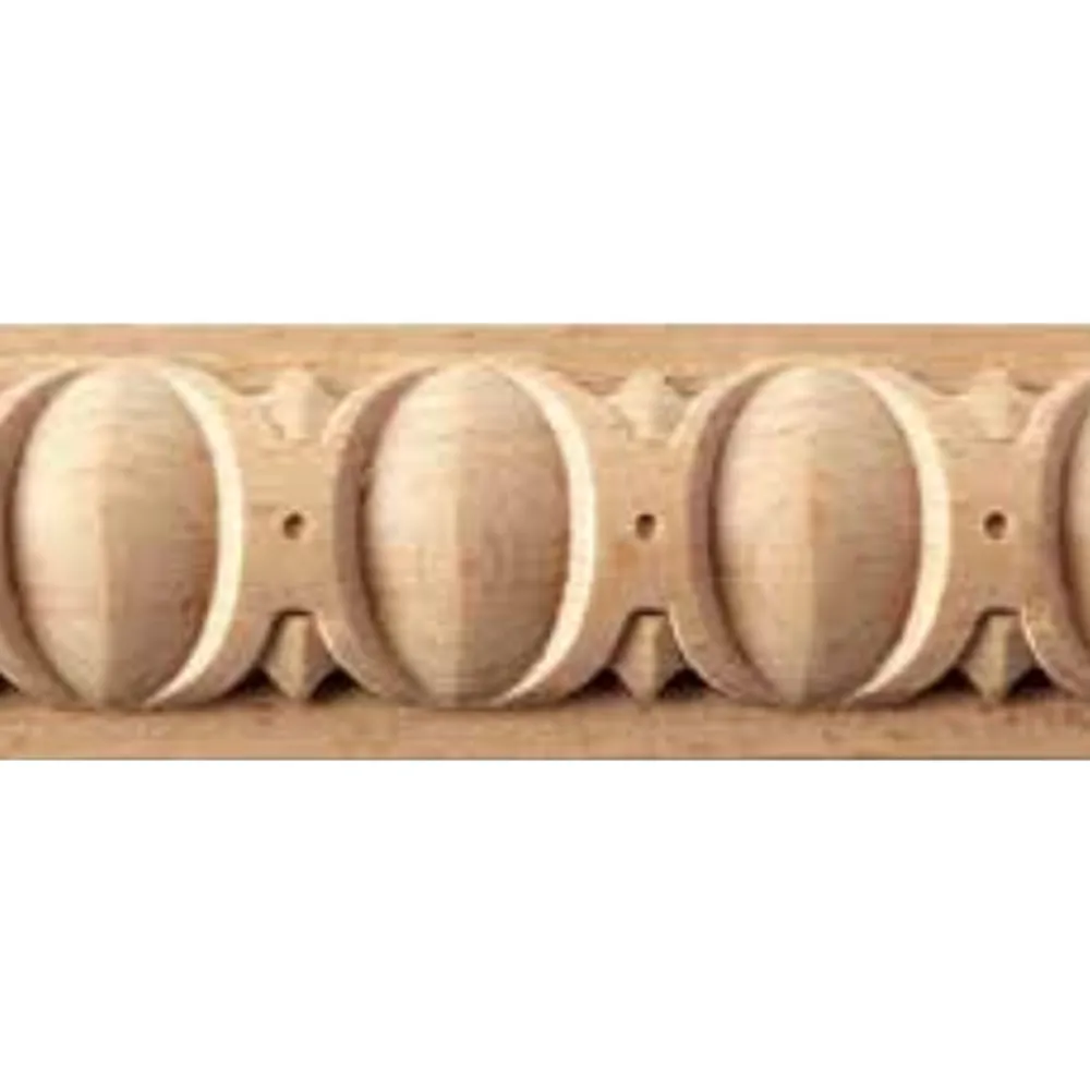 CORNICE SCOLPITA IN FAGGIO GREZZO MM.32x11x2440 (20 PZ)