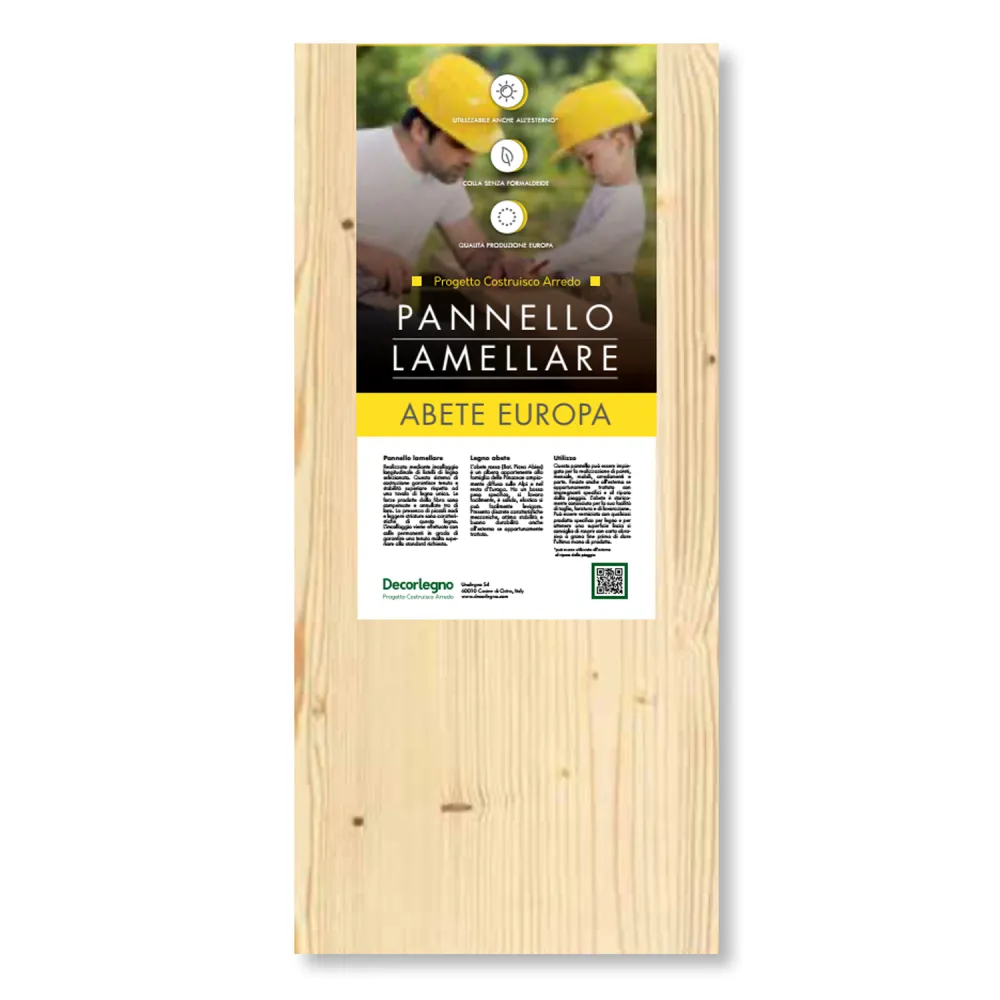 TAVOLA LAMELLARE IN ABETE EUROPA CM.100x50x1,8 NON IMBUSTATA (40 PZ)