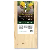 FIANCO LAMELLARE IN ABETE STONDATO 1 LATO MM.2000x500x18 (5 PZ)