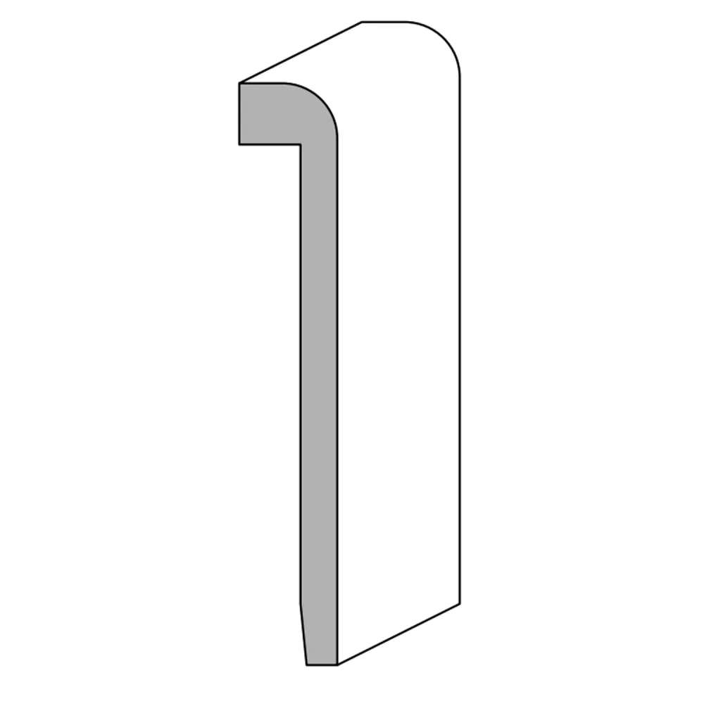 COPRIMARMO AJOUS MM.95x16x2400 LACCATO BIANCO (10 PZ)