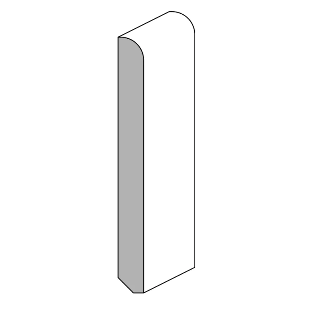 BATTISCOPA AJOUS MM.100X10x2400 LACCATO BIANCO (10 PZ)
