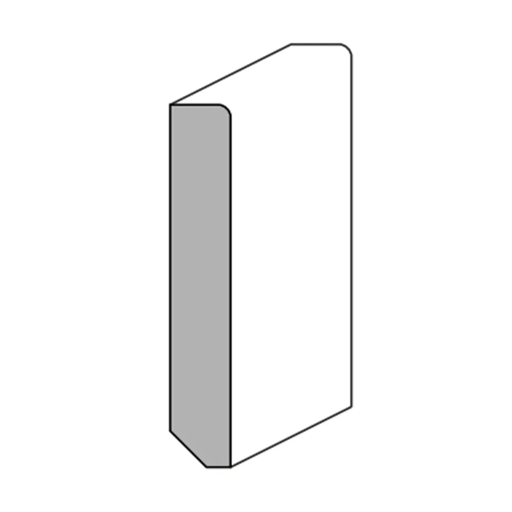 BATTISCOPA AJOUS FLAT MM.60x10x2400 LACCATO BIANCO (10 PZ)