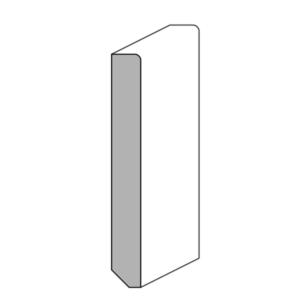 BATTISCOPA AJOUS FLAT MM.80x10x2400 LACCATO BIANCO (10 PZ)