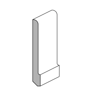 BATTISCOPA AJOUS MM.70x8x2400 CP NOCE CHIARO (10 PZ)