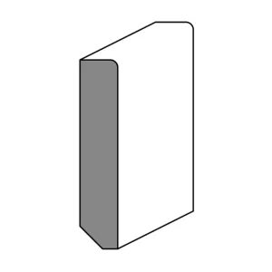 BATTISCOPA MDF FLAT MM.50x10x2200 LACCATO BIANCO (10 PZ)