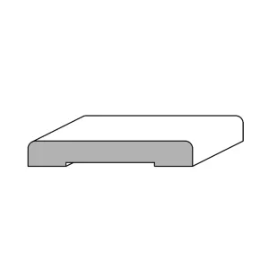 COPRIFILO AJOUS LISCIO MM.65X10x2250 NOCE SCURO (10 PZ)