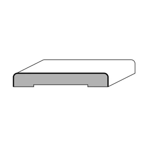 COPRIFILO IMPIALLACCIATO ROVERE MM 70x10x2250 VER. TRASPARENTE (10 PZ)