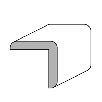 COPRISPIGOLO AJOUS MM.28x28x2400 LISCIO LACCATO BIANCO (20 PZ)