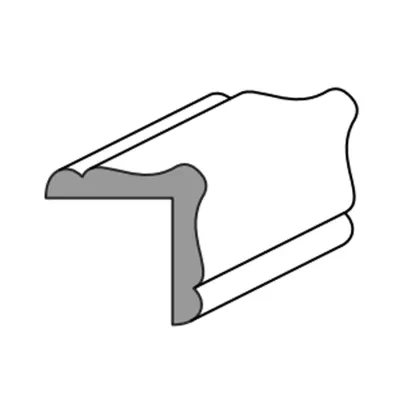 COPRISPIGOLO AJOUS MM.21x21x3000 BAROCCO LACCATO BIANCO (20 PZ)