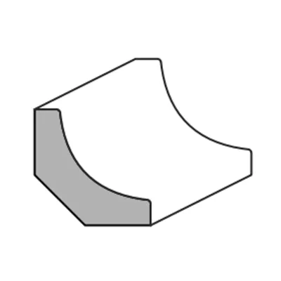 ANGOLARE AJOUS MM.23x10x3000 LISCIO LACCATO BIANCO (20 PZ)