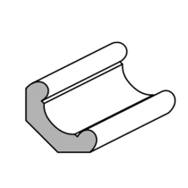 ANGOLARE AJOUS MM.23X10x3000 LACCATO BIANCO (20 PZ)