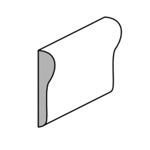 CORNICE AJOUS MM.23x5x2400 LACCATO BIANCO (50 PZ)