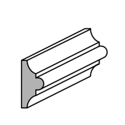 CORNICE AJOUS MM.15x7x2400 GREZZO (50 PZ)