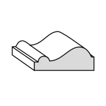 MOSTRINA IN PINO PER FINESTRE MM.45x10x3000 GREZZO (20 PZ)