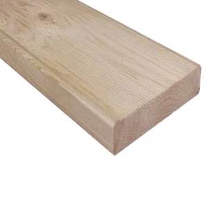 4 LISTONI IN ABETE GREZZO DECKING MM 150X25X4000 MQ 2,40 NOMINALI (1 CF)