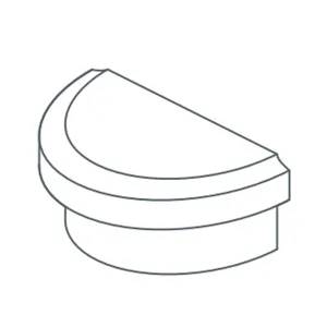 TERMINALE AYOUS GREZZO MM.55X35 BLISTER 2 PZ (1 BL)