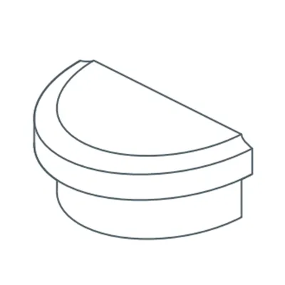 TERMINALE AYOUS NOCE CHIARO MM.65X42 BLISTER 2 PZ (1 BL)