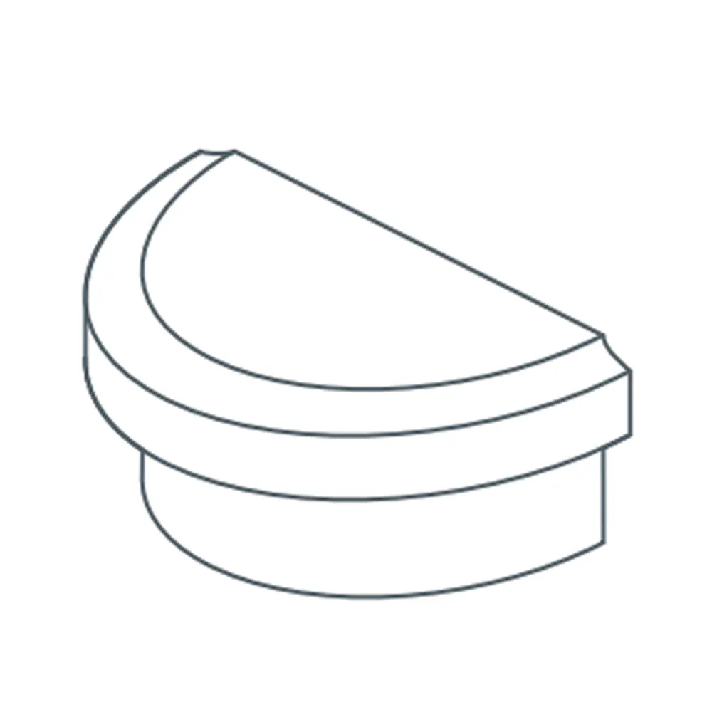 TERMINALE IN PINO MM.55x35 GREZZO BLISTER 2 PZ (1 BL)