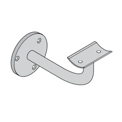 SUPPORTO FISSO PER CORRIMANO NERO (15 PZ)