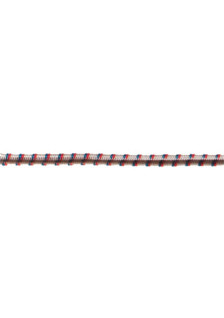 Corda elastica in polipropilene bianca inserti colorati Ø 4 mm. Al metro