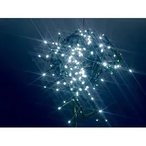 CATENA LUMINOSA A BATTERIA  60 LED C/GIOC BIA FREDDO