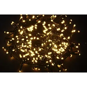 CATENA LUMINOSA  500 LED BIANCO CALDO