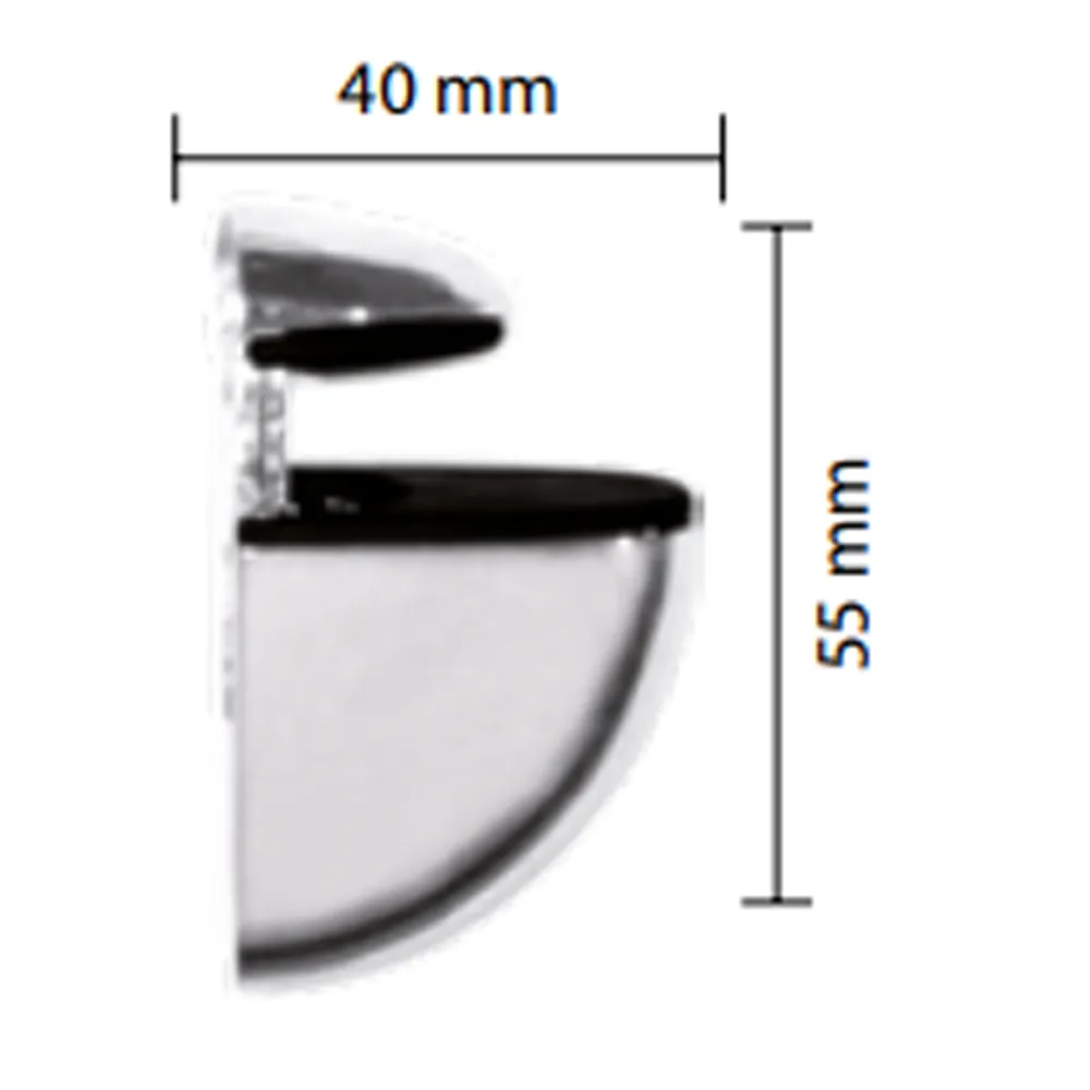 REGGIMENSOLA LUPO CROMO ARGENTO PER SPESS.DA 4 A 19 MM BLISTER 2 PZ (5 BL)