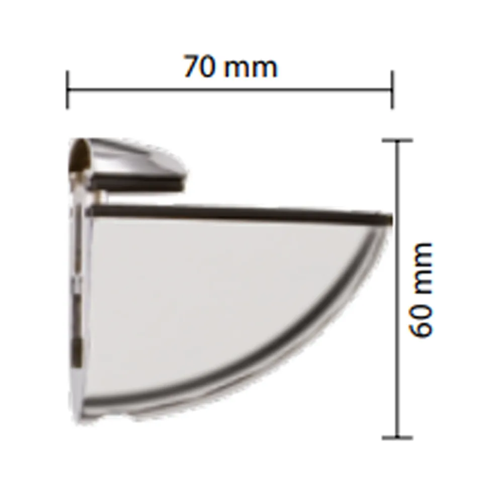 REGGIMENSOLA TOP CROMO ARGENTO PER SPESSORI DA 4 A 25 MM BLISTER 2 PZ (10 BL)