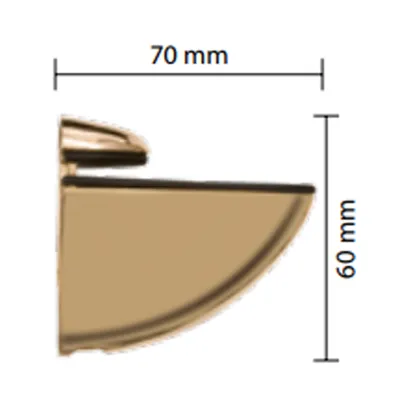 REGGIMENSOLA TOP CROMO ORO PER SPESSORI DA 4 A 25 MM BLISTER 2 PZ (10 BL)