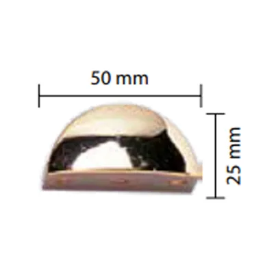 REGGIMENSOLA MINI10 MM.50X25 CROMO OTT. PER VETRO MM.8/10 BLISTER 2 PZ (10 BL)