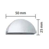 REGGIMENSOLA MINI10 MM.50X25 METALLIZ. PER VETRO MM.8/10 BLISTER 2 PZ (10 BL)