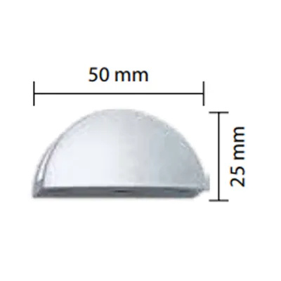 REGGIMENSOLA MINI10 MM.50X25 METALLIZ. PER VETRO MM.8/10 BLISTER 2 PZ (10 BL)