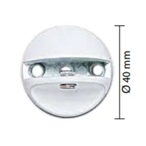 REGGIMENSOLA MINI6 DIAM.MM.40 BIANCO PER VETRO MM.6 BLISTER 2 PZ (10 BL)