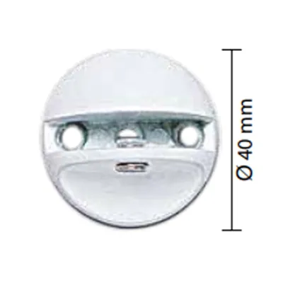 REGGIMENSOLA MINI6 DIAM.MM.40 BIANCO PER VETRO MM.6 BLISTER 2 PZ (10 BL)