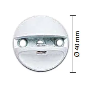 REGGIMENSOLA MINI6 DIAM.MM.40 BIANCO PER VETRO MM.6 BLISTER 2 PZ (10 BL)