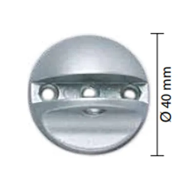 REGGIMENSOLA MINI6 DIAM.MM.40 METALLIZZATO PER VETRO MM.6 BLISTER 2 PZ (10 BL)