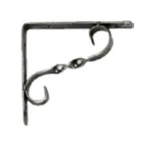 REGGIMENSOLA FERRO BATTUTO NERO CM.20X18 (6 PZ)