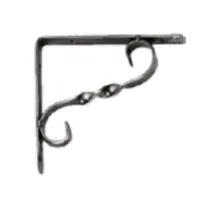 REGGIMENSOLA FERRO BATTUTO NERO CM.20X15 (6 PZ)