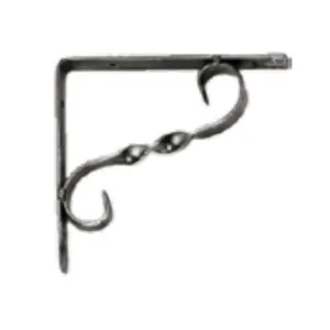 REGGIMENSOLA FERRO BATTUTO NERO CM.20X15 (6 PZ)