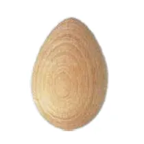 UOVO IN FAGGIO GREZZO DIAM.MM.55X78 H (6 PZ)