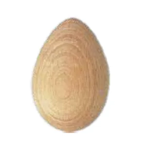 UOVO IN FAGGIO GREZZO DIAM.MM.55X78 H (6 PZ)