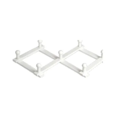 APPENDIABITI ESTENSIBILE IN FAGGIO N.7 POMOLI LACCATO BIANCO (3 PZ)