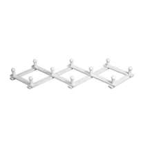 APPENDIABITI ESTENSIBILE IN FAGGIO N.10 POMOLI  LACCATO BIANCO (3 PZ)