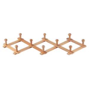 APPENDIABITI ESTENSIBILE IN FAGGIO N.10 POMOLI VERN.NATURALE (3 PZ)